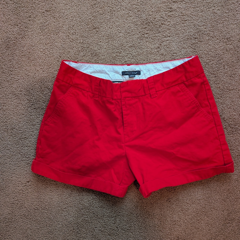 Tommy Hillfiger Red Chino Shorts